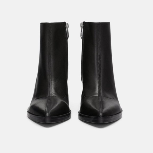 Zara: Leather Wedge Ankle Boot, 9 - Picture 2 of 8